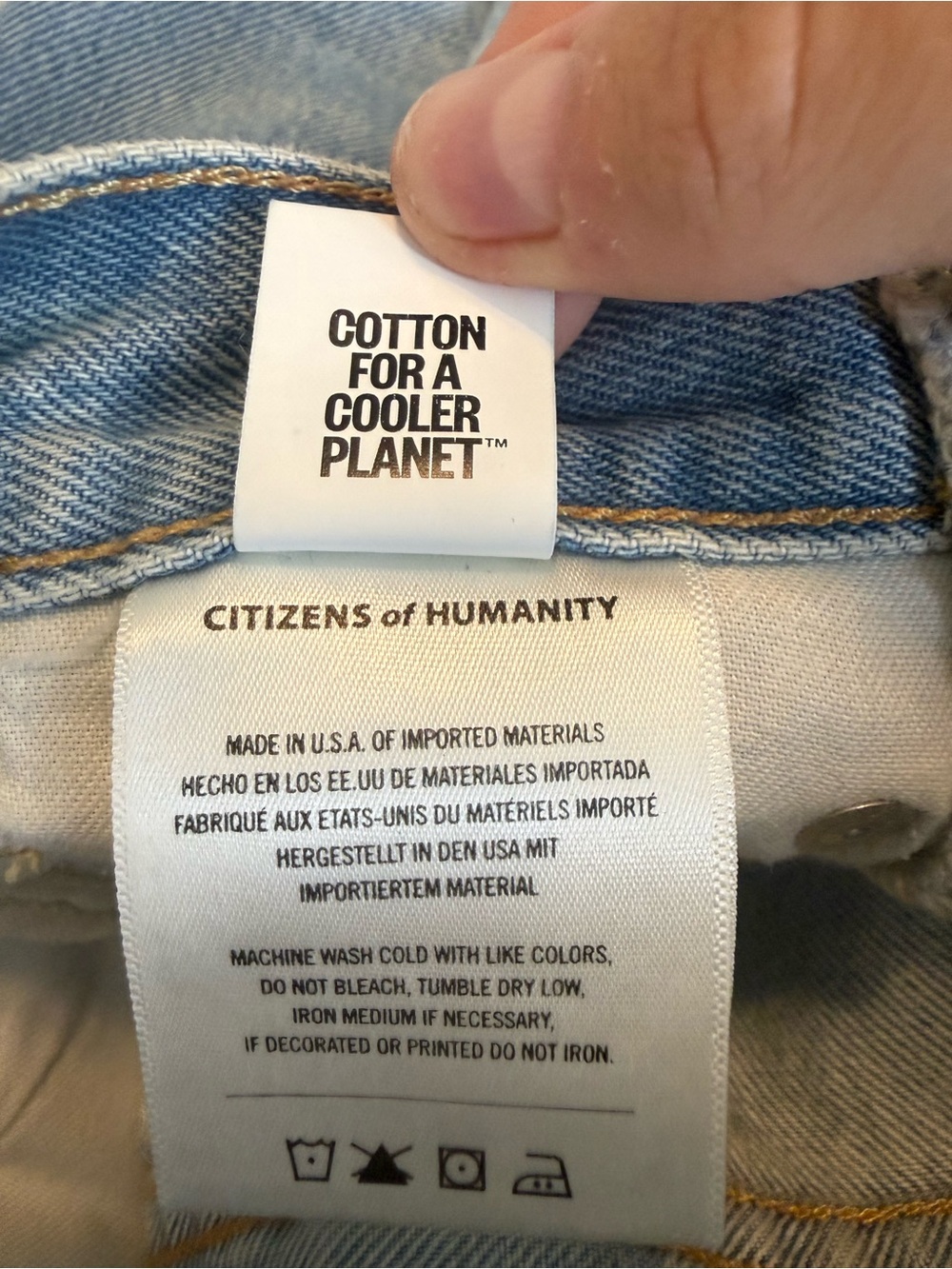 Citizens Of Humanity Jeans Paloma Reworked Wide Leg in Blue - Picture 10 of 11